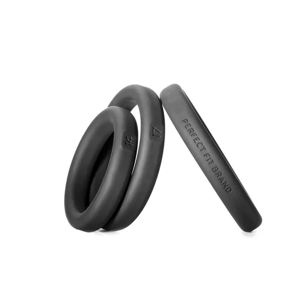 Perfect Fit Xact-Fit Silicone Cock Rings - 3 Ring Kit, Incremental Sizes — image 5 of 10