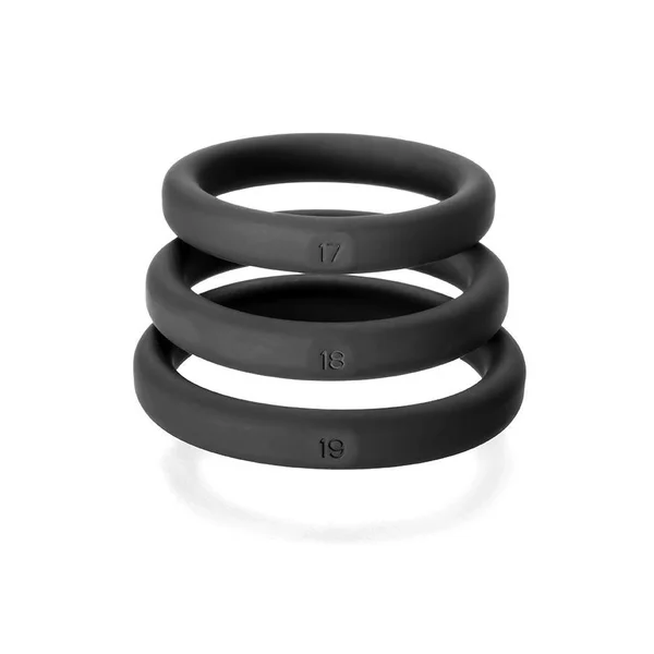 Perfect Fit Xact-Fit Silicone Cock Rings - 3 Ring Kit, Incremental Sizes — image 7 of 10
