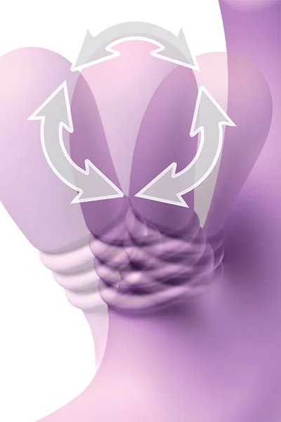 Pipedream Fantasy For Her intiMotion Flutter Pro 8.1" Pulsing & Swirling Rabbit Vibrator — image 4 of 6
