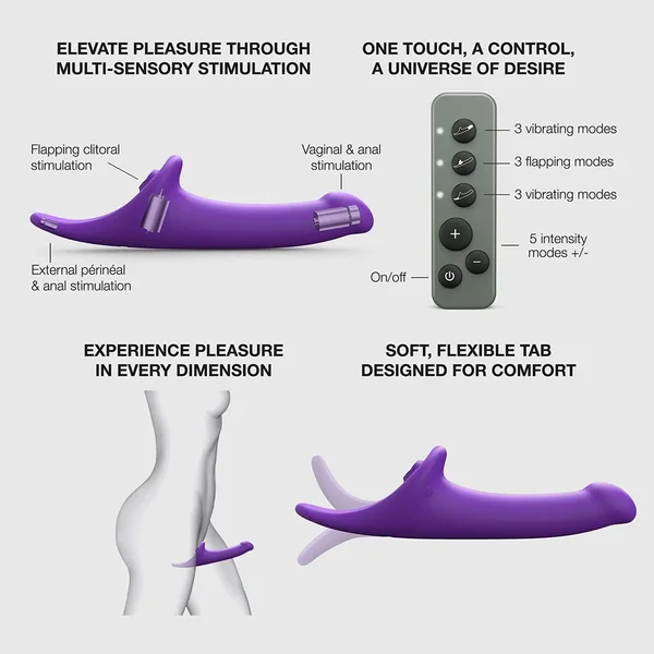 Strap-On-Me Multi Orgasm Vibrating Strap-On Dildo - Small — image 2 of 2