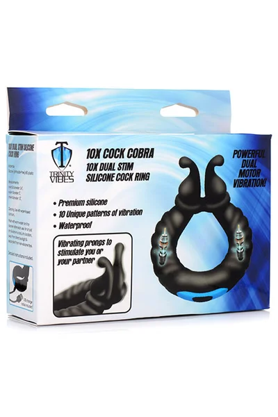 Trinity Men 10X Cobra Dual Stimulation Silicone Cock Ring — image 6 of 6