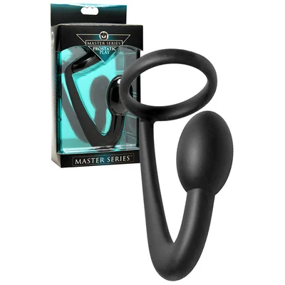 prostatic play prostatic play explorer silicone cock ring and prostate plug