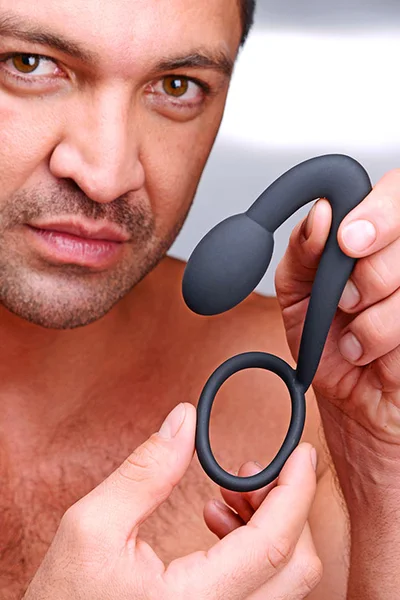 Prostatic Play Prostatic Play Explorer Silicone Cock Ring and Prostate Plug — image 4 of 6