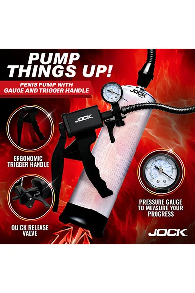 Jock Pump Up Penis Pump with Gauge & Trigger Handle — image 5 of 6