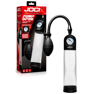 jock pump up gauge penis pump with bulb