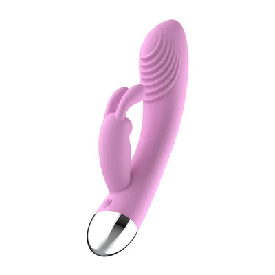 passion play silicone ribbed rabbit vibrator