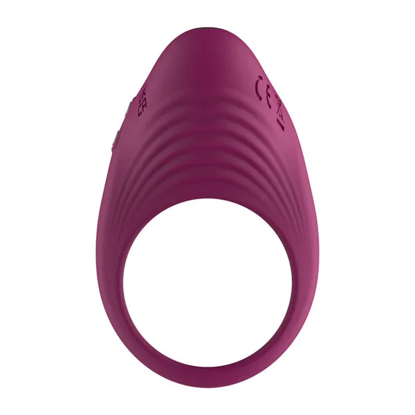 Passion Play Silicone Vibrating Ribbed Cock Ring — image 3 of 4