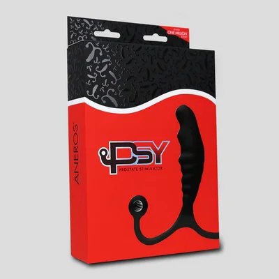 aneros psy black prostate massager with flexible arms