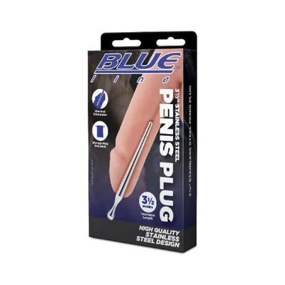 blue line 35 stainless steel penis plug