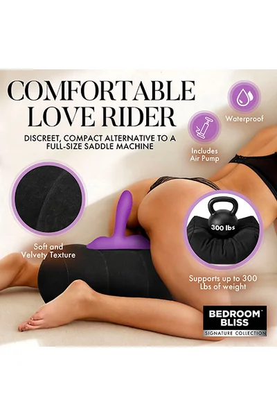 Bedroom Bliss Love Rider 19.6" Vibrating Cushion With Grinding Dildo & Remote Control — image 6 of 6