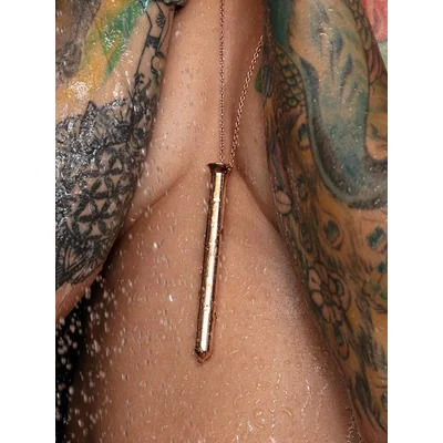 crave vesper 2 rose gold necklace vibrator gold