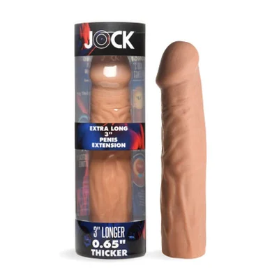 jock extra long 3 penis extension sleeve medium cock ring