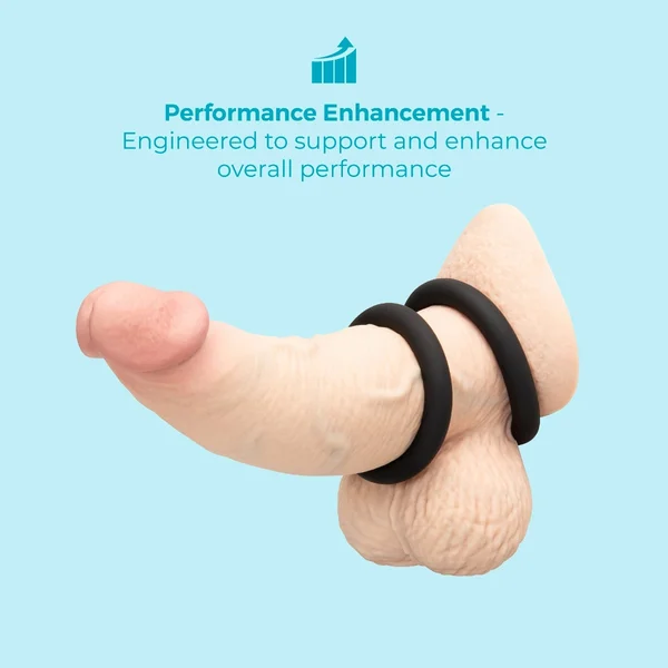 Snug Ring Swole 3-Pack Soft Stretch Silicone Secure Fit Cock Ring — image 3 of 8