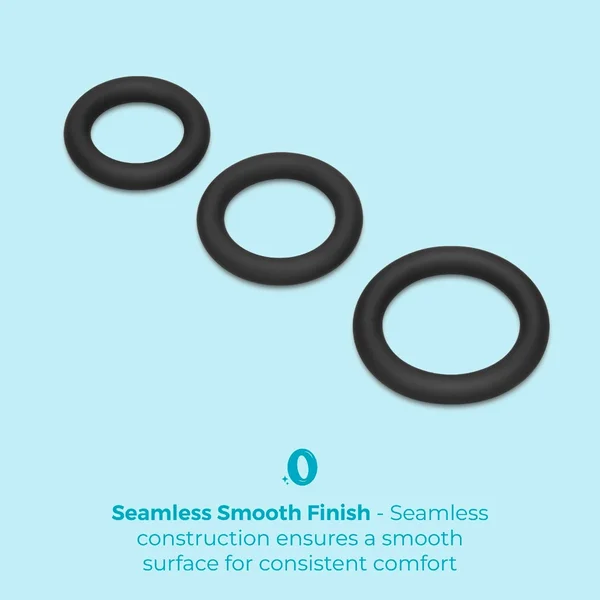 Snug Ring Swole 3-Pack Soft Stretch Silicone Secure Fit Cock Ring — image 5 of 8