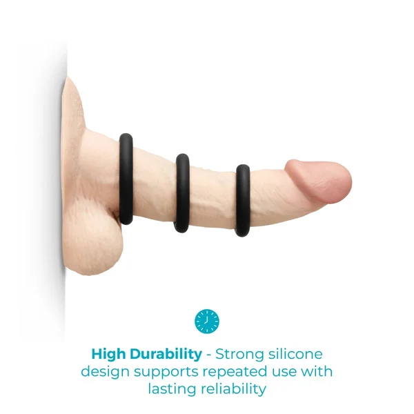 Snug Ring Swole 3-Pack Soft Stretch Silicone Secure Fit Cock Ring — image 4 of 8