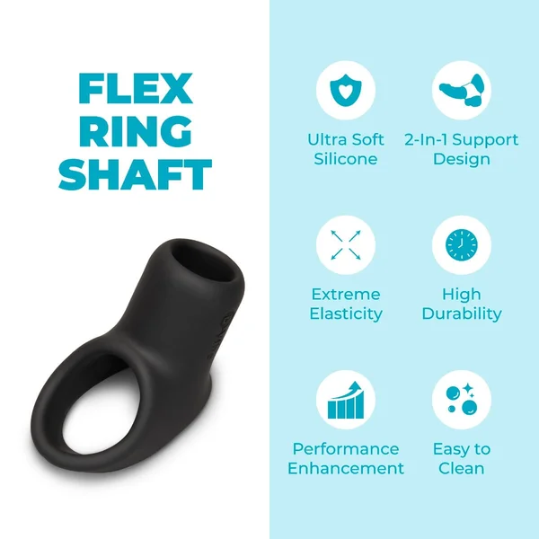 Flex Ring Shaft - Silicone Cock Ring & Ball Stretcher — image 6 of 8