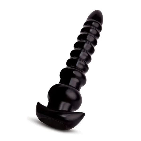 Size Up 13 Inch Ribbed Textured Titan Butt Plug — image 3 of 5