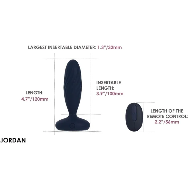 Svakom Jordan Vibrating Anal Stimulator - Navy Blue — image 3 of 3