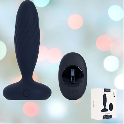 svakom jordan vibrating anal stimulator navy blue