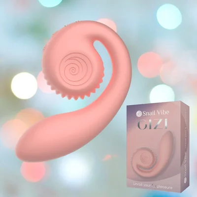 snail vibe gizi g spot stimulator peachy pink