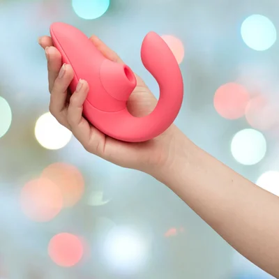 womanizer blend air pulse clit stimulator vibrant rose