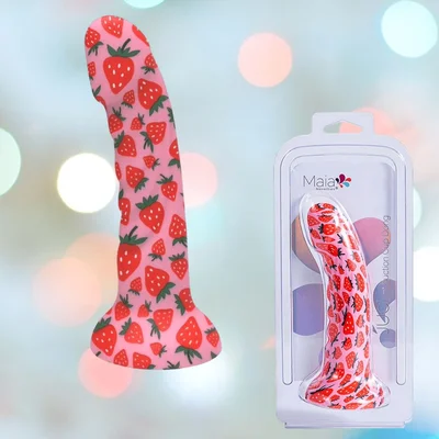 maia juci strawberry themed suction dong 7quot