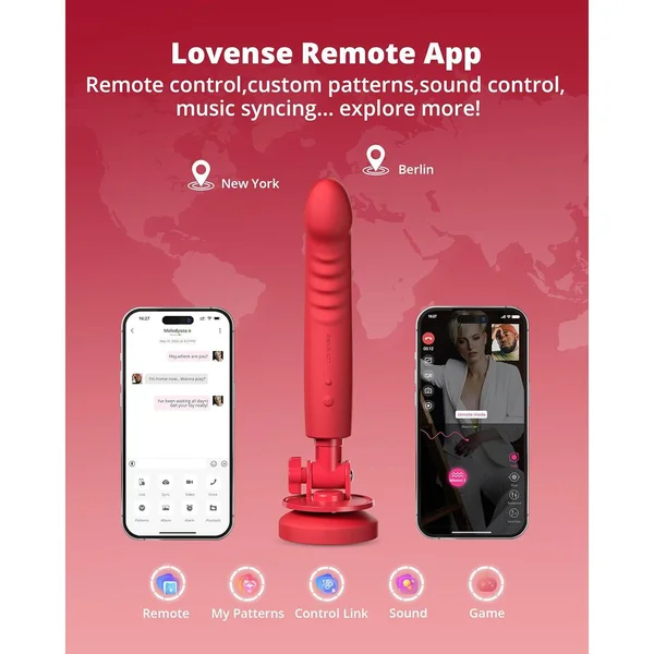 Lovense Mission 2 Vibrating Suction Cup Dildo — image 3 of 7