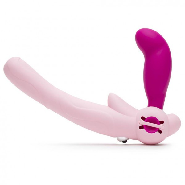 Lovehoney Double Delight Adjustable Vibrating Strapless Strap-On Dildo