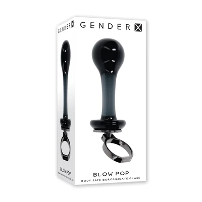 gender x blow pop glass anal plug