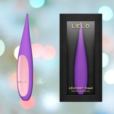 lelo dot travel clitoral pinpoint vibrator purple