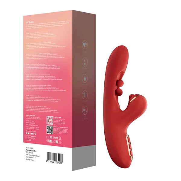 HPB Tickler Wiggling G-Spot Tap Clit Red — image 2 of 6