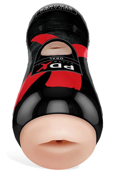 Pipedream 6.5" Vibrating Realistic Mouth Masturbator — image 11 of 13