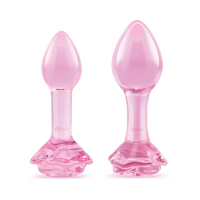b vibe pink roses training plug set
