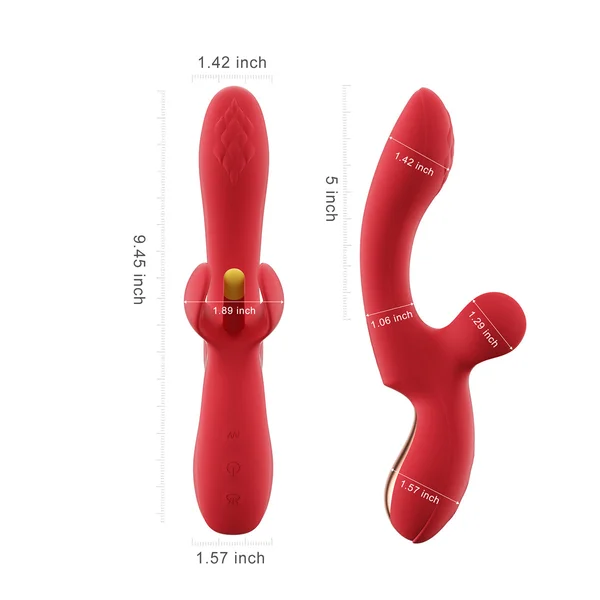 Honey Play Box Fortexa App-Controlled Kinky Finger Flapping Dual Stimulator Red — image 6 of 6