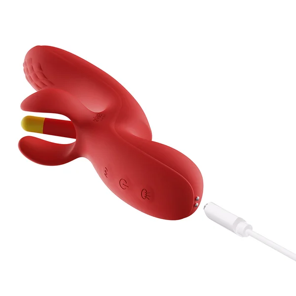 Honey Play Box Fortexa App-Controlled Kinky Finger Flapping Dual Stimulator Red — image 3 of 6
