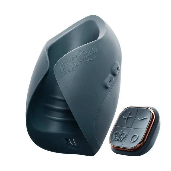 Hot Octopuss Pulse Duo Rechargeable Remote Control Vibrating Stroker Blue — image 11 of 25