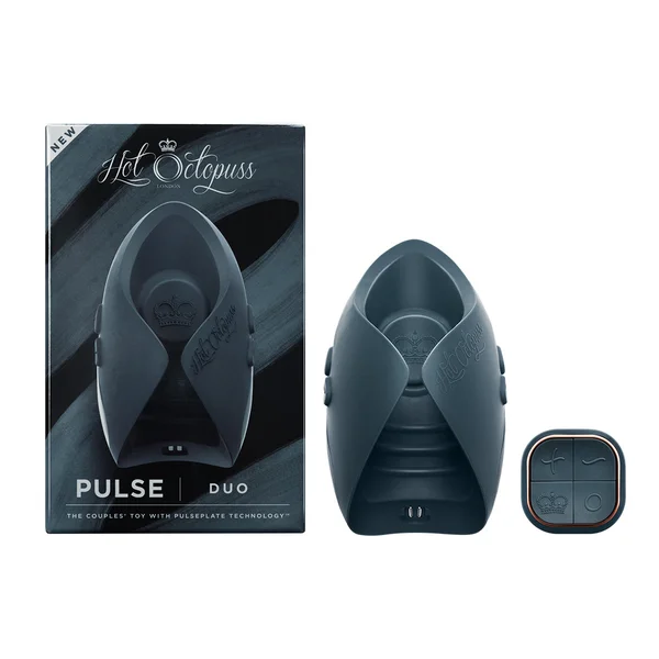 Hot Octopuss Pulse Duo Rechargeable Remote Control Vibrating Stroker Blue — image 20 of 25