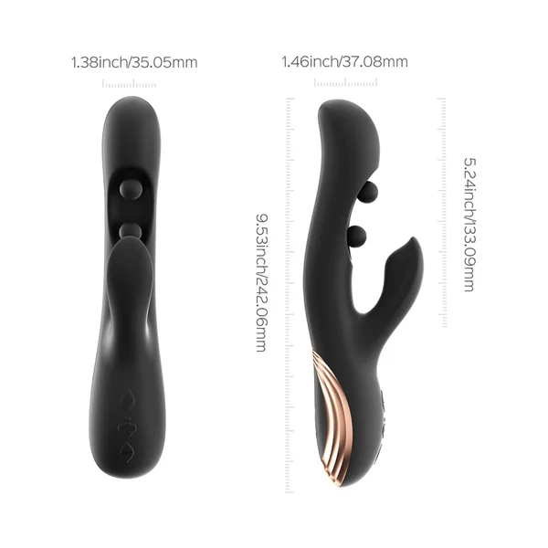 Honey Play Box Gem Pressure Sensing App-Controlled Twin Balls Rabbit Black — image 4 of 5