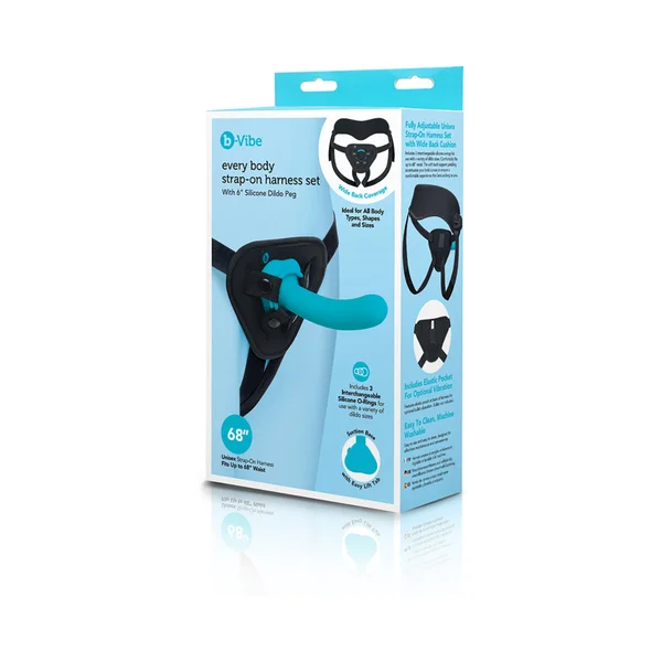 b-Vibe Every Body Strap-On Harness Set with 6 in. Silicone Dildo Peg — image 9 of 11