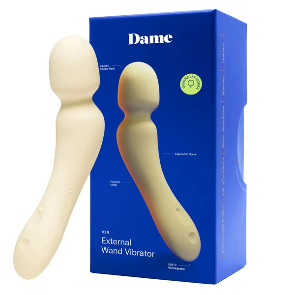 Dame Min Mini Wand Vibrator Butter — image 2 of 3