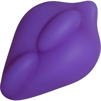 bumpher soft silicone dildo base for harness play by banana pants purple
