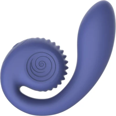 svibe snail gizi lite silicone waterproof dual stimulation vibrator