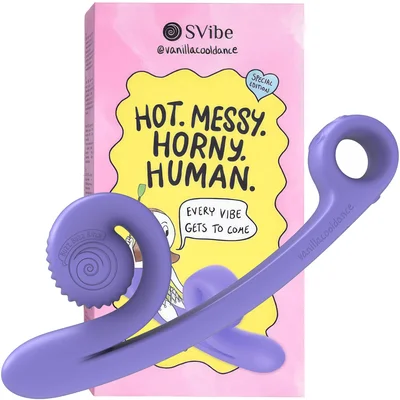 svibe snail curve vanillacooldance edition dual stimulation vibrator