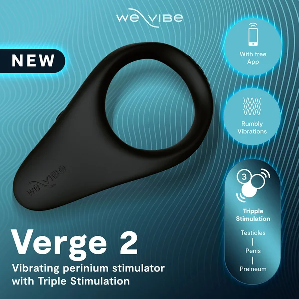We-Vibe Verge 2 Vibrating Silicone Rechargeable Penis Ring — image 6 of 25