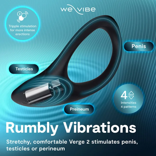 We-Vibe Verge 2 Vibrating Silicone Rechargeable Penis Ring — image 2 of 25