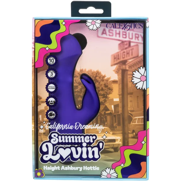 California Dreaming® Summer Lovin' Haight Ashbury Hottie Rabbit Vibrator — image 2 of 9