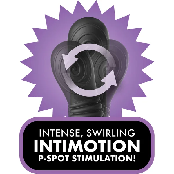 Anal Fantasy Elite Ass-Gasm IntiMotion Swirling Silicone Cock Ring Plug — image 2 of 8