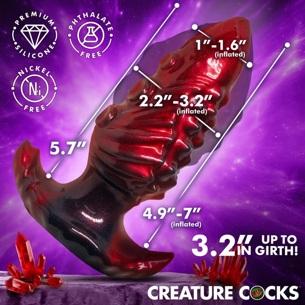 Asstopus Tentacle Inflatable Silicone Anal Plug By Creature Cocks - Large — image 7 of 8