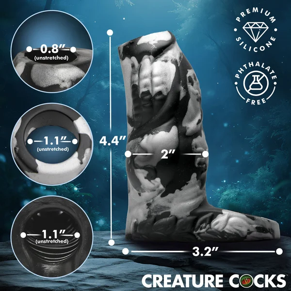 Night Prowler Silicone Penis Enhancer With Ball Strap By Creature Cocks — image 2 of 3