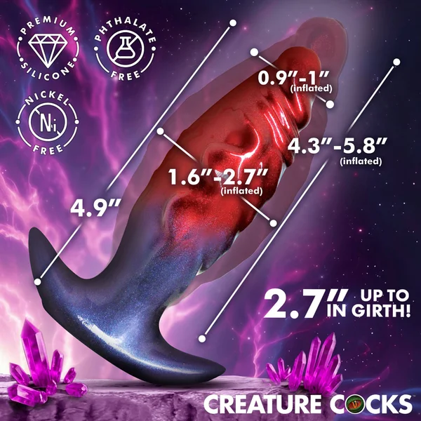 Anal Invader Inflatable Silicone Fantasy Butt Plug By Creature Cocks — image 7 of 8